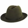 Stefeno Skylar Shapeable Open Crown Fur Felt Fedora Hat