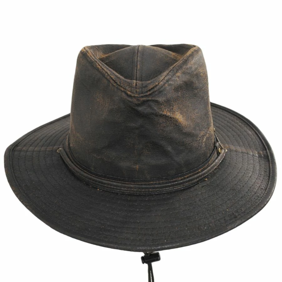 Indiana Jones Officially Licensed Weathered Cotton Blend Outback Hat 3 Indiana Jones Officially Licensed Weathered Cotton Blend Outback Hat
