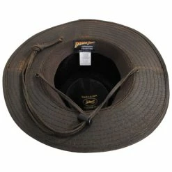 Indiana Jones Officially Licensed Weathered Cotton Blend Outback Hat 7 Indiana Jones Officially Licensed Weathered Cotton Blend Outback Hat -Brixton Hats Shop 471554