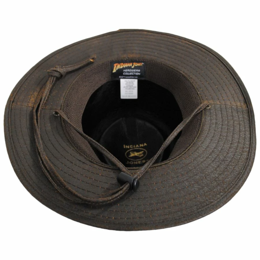 Indiana Jones Officially Licensed Weathered Cotton Blend Outback Hat 5 Indiana Jones Officially Licensed Weathered Cotton Blend Outback Hat - Image 3