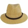 Panama Jack Seadragon Toyo Straw Safari Fedora Hat