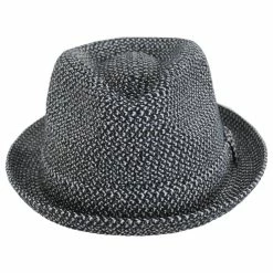 Bailey Billy Toyo Straw Braid Fedora Hat - Black Heather