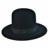 Stetson Amish Buffalo Fur Felt Open Crown Fedora Hat