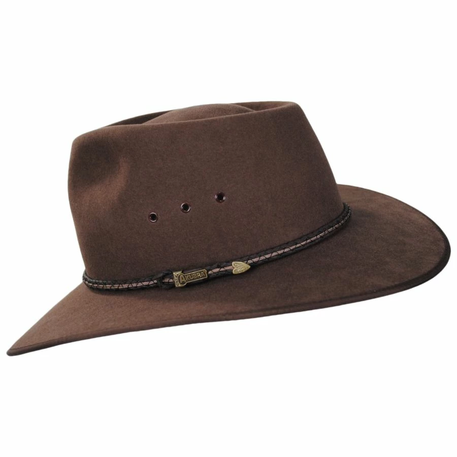 Akubra Cattleman Fur Felt Australian Western Hat 4 Akubra Cattleman Fur Felt Australian Western Hat - Image 2