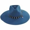 Brixton Hats Leigh Wool Felt Wide Brim Fedora Hat - Teal 1 Brixton Hats Leigh Wool Felt Wide Brim Fedora Hat - Teal -Brixton Hats Shop 473372