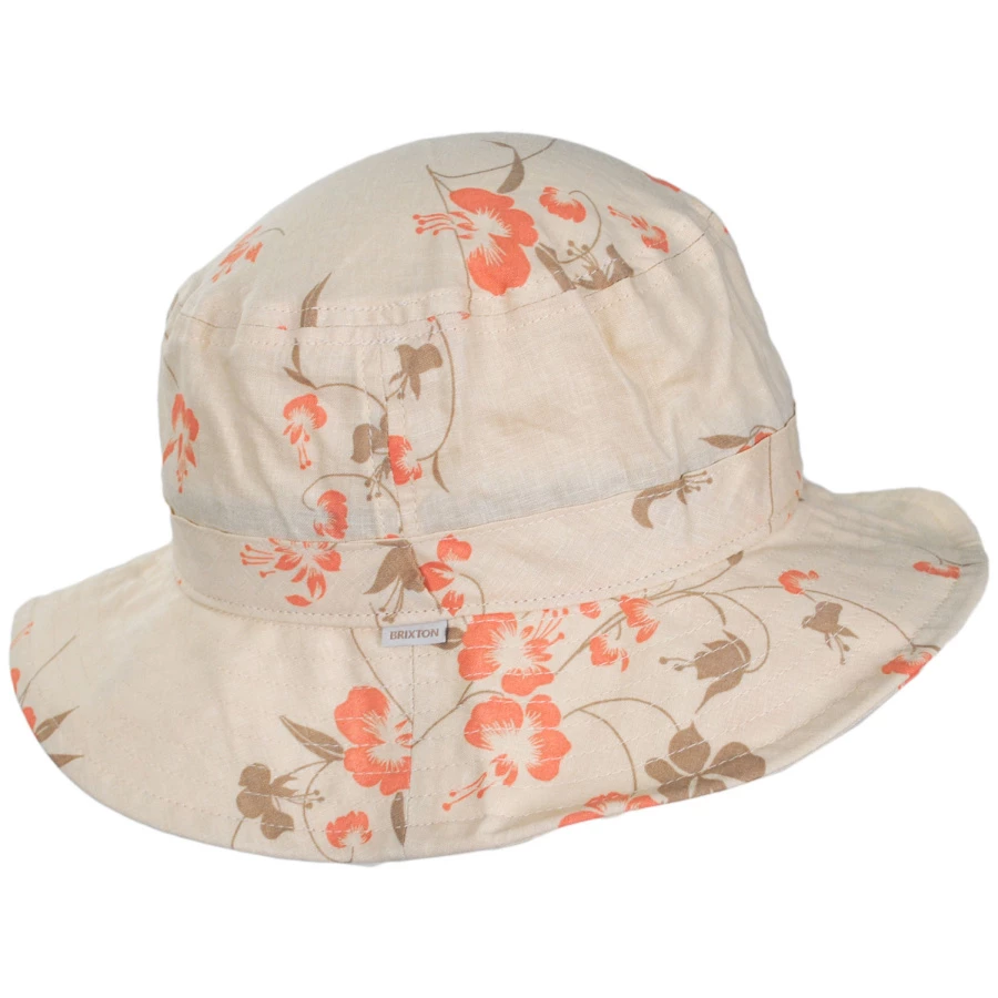 Brixton Hats Petra Packable Floral Cotton Bucket Hat 4 Brixton Hats Petra Packable Floral Cotton Bucket Hat - Image 2