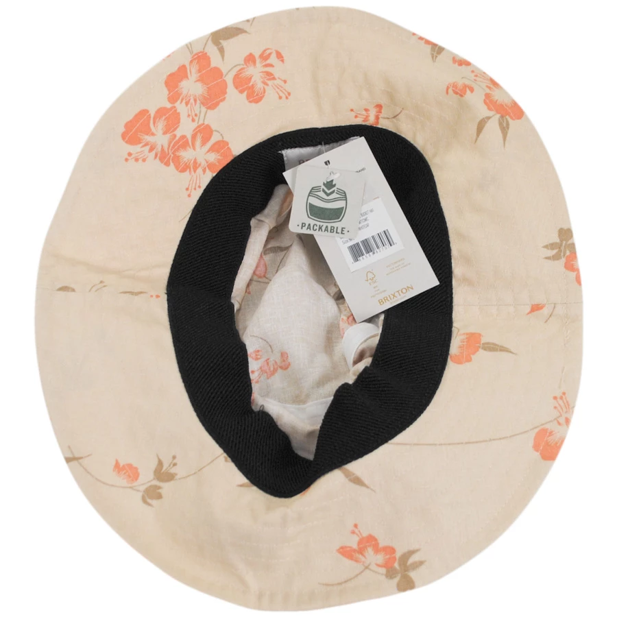 Brixton Hats Petra Packable Floral Cotton Bucket Hat 5 Brixton Hats Petra Packable Floral Cotton Bucket Hat - Image 3