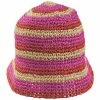 Trina Turk Palo Striped Crochet Toyo Bucket Hat -Brixton Hats Shop 473501