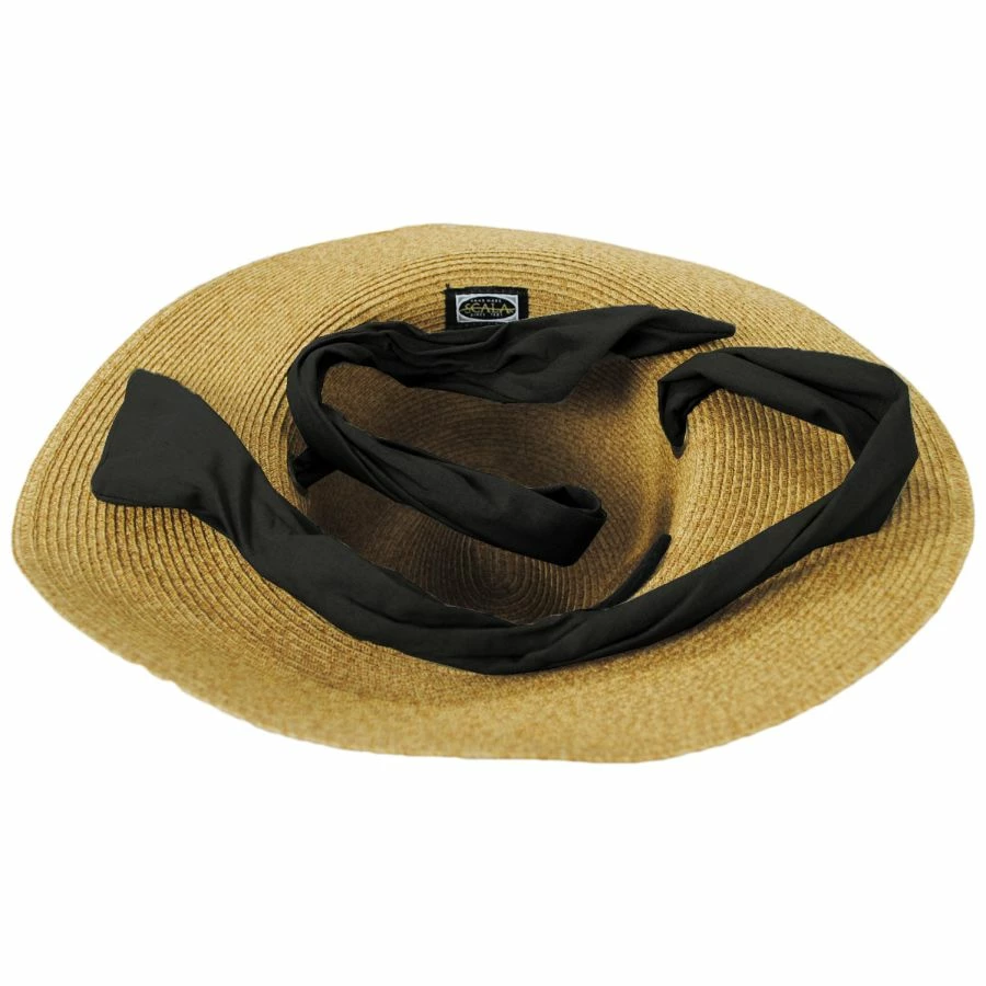 Scala Emelia Scarf Toyo Braid Safari Fedora Hat 5 Scala Emelia Scarf Toyo Braid Safari Fedora Hat - Image 3