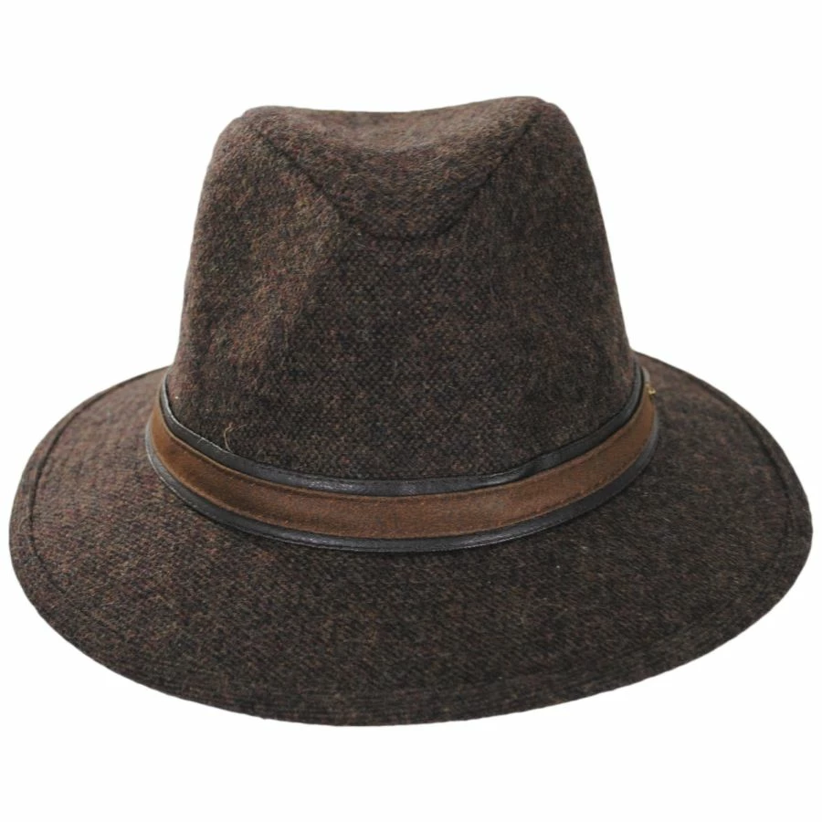 Stetson Hoagy Wool Blend Safari Fedora Hat 3 Stetson Hoagy Wool Blend Safari Fedora Hat