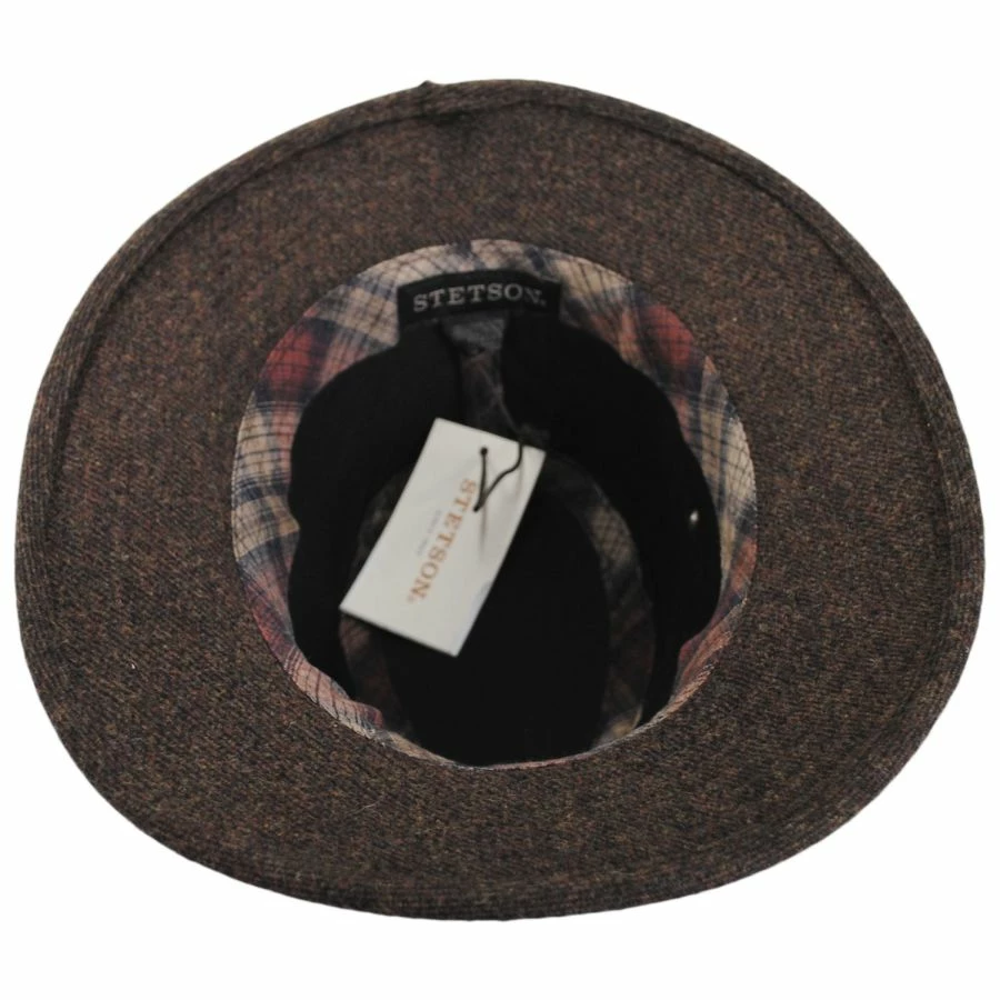 Stetson Hoagy Wool Blend Safari Fedora Hat 5 Stetson Hoagy Wool Blend Safari Fedora Hat - Image 3