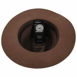 Brixton Hats Wesley Wool Felt Floppy Fedora Hat - Dark Tan 7 Brixton Hats Wesley Wool Felt Floppy Fedora Hat - Dark Tan -Brixton Hats Shop 474591