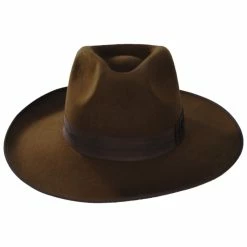 Brixton Hats Reno Wool Felt Fedora Hat - Coffee