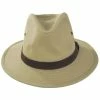 Brixton Hats Messer X Adventure Cotton Safari Fedora Hat - Tan -Brixton Hats Shop 474858