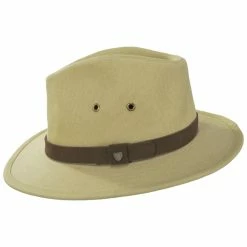 Brixton Hats Messer X Adventure Cotton Safari Fedora Hat - Tan 6 Brixton Hats Messer X Adventure Cotton Safari Fedora Hat - Tan -Brixton Hats Shop 474861