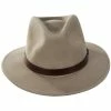 Brixton Hats Messer Wool Felt Fedora Hat - Sand -Brixton Hats Shop 474918