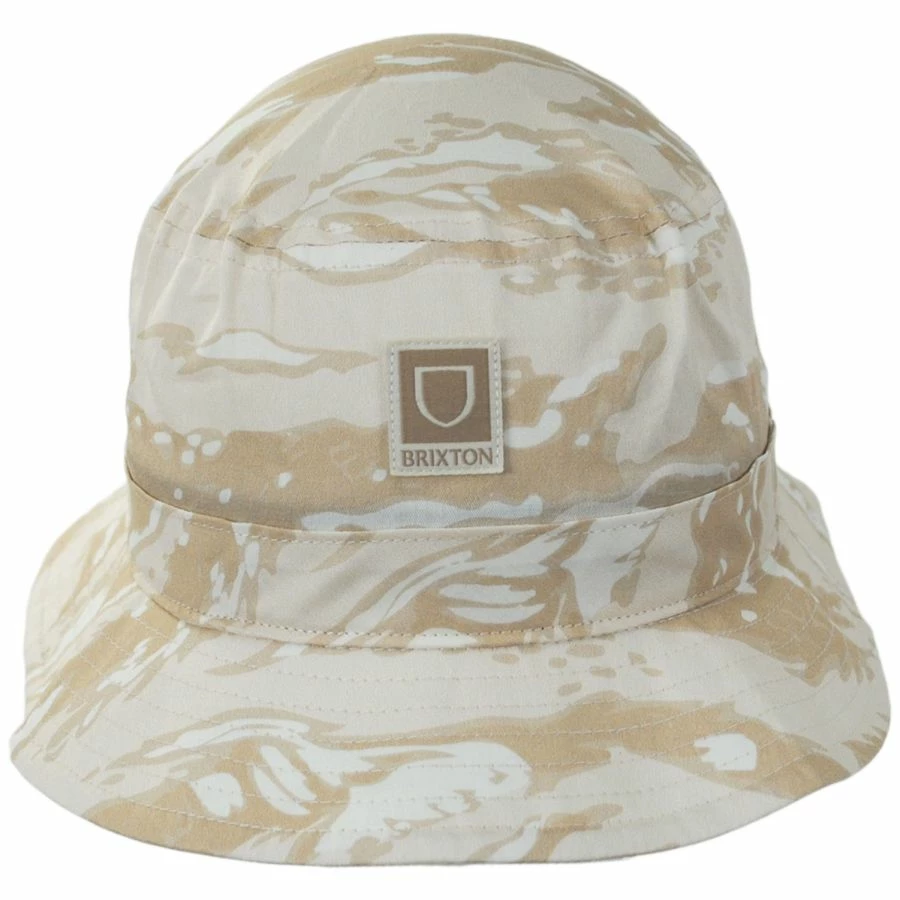 Brixton Hats Beta Camouflage Cotton Packable Bucket Hat - Beige 3 Brixton Hats Beta Camouflage Cotton Packable Bucket Hat - Beige