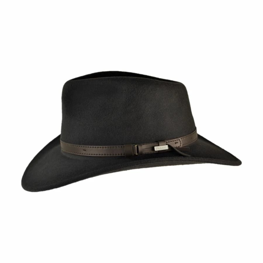 Jaxon Hats Crushable Wool Felt Outback Hat 4 Jaxon Hats Crushable Wool Felt Outback Hat - Image 2