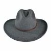 Stetson Grey Bull Crushable Wool Felt Aussie Hat
