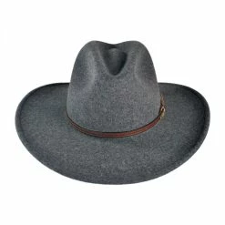 Stetson Grey Bull Crushable Wool Felt Aussie Hat
