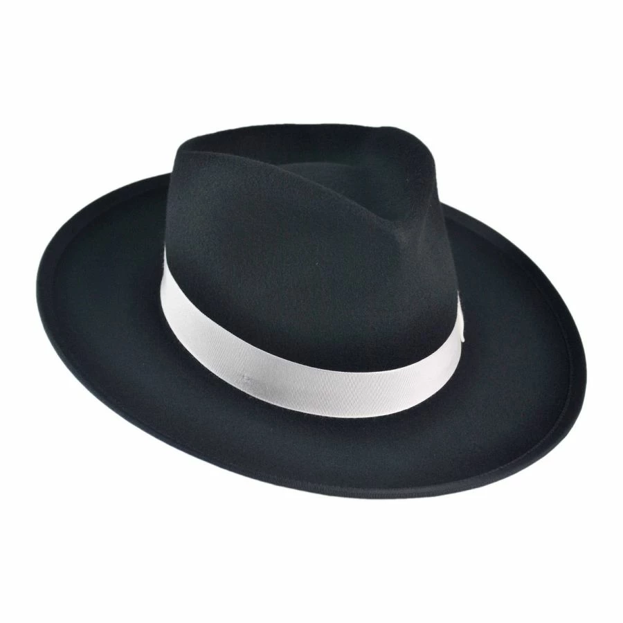 Jaxon Hats Made In The USA - Classics Zoot Wool Felt Fedora Hat 3 Jaxon Hats Made In The USA - Classics Zoot Wool Felt Fedora Hat