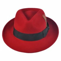 Jaxon Hats Pachuco Crushable Wool Felt Fedora Hat