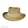 Jaxon Hats Pebble Beach Seagrass Straw Gambler Hat -Brixton Hats Shop 7019