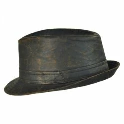 Jaxon Hats Weathered Cotton Trilby Fedora Hat 6 Jaxon Hats Weathered Cotton Trilby Fedora Hat -Brixton Hats Shop 73595
