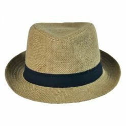 Jaxon Hats Jute Fabric C-Crown Trilby Fedora Hat