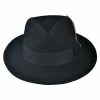 Jaxon Hats C-Crown Crushable Wool Felt Fedora Hat