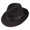 Jaxon Hats Pinch Crown Crushable Wool Felt Fedora Hat