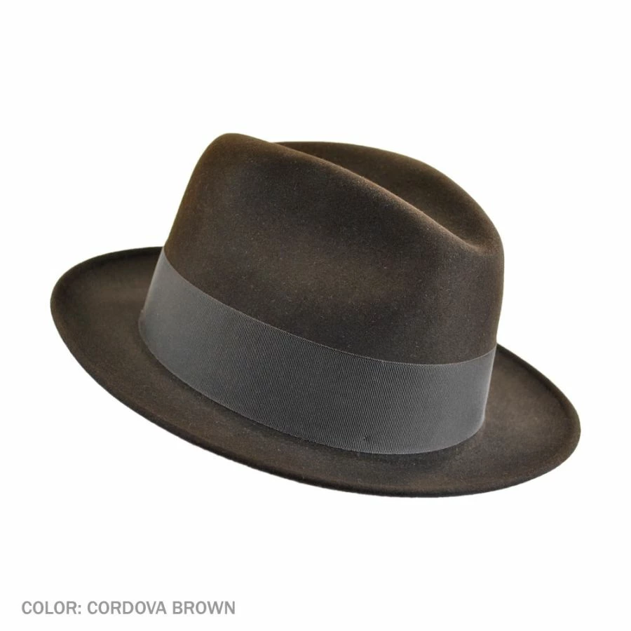 Stetson Saxon Fur Felt Fedora Hat 5 Stetson Saxon Fur Felt Fedora Hat - Image 3