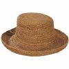 Scala Twisted Raffia Straw Boater Hat