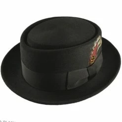 Bailey Jett Wool Felt Pork Pie Hat