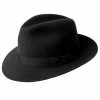 Bailey Draper III Fur Felt Fedora Hat -Brixton Hats Shop size 6 7 8