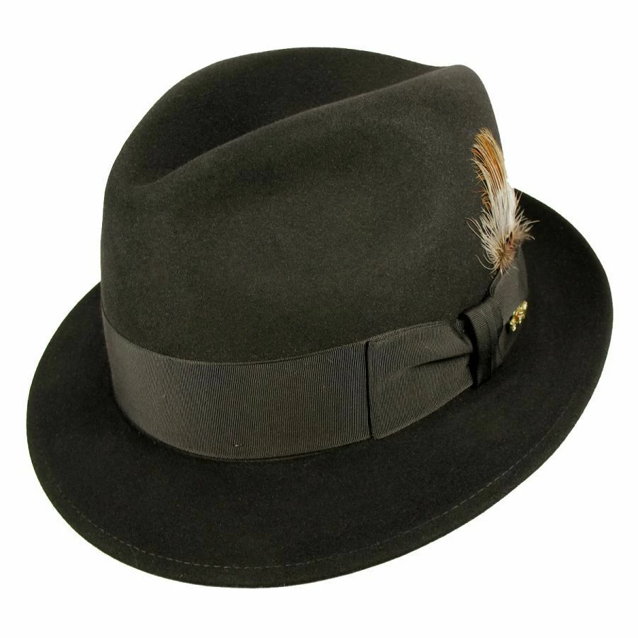 Dobbs Jet Fur Felt Fedora Hat 5 Dobbs Jet Fur Felt Fedora Hat - Image 3