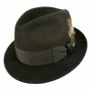 Dobbs Jet Fur Felt Fedora Hat 2 Dobbs Jet Fur Felt Fedora Hat -Brixton Hats Shop size 7 3