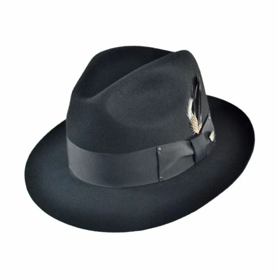 Bailey Gangster Wool Felt Fedora Hat 4 Bailey Gangster Wool Felt Fedora Hat - Image 2