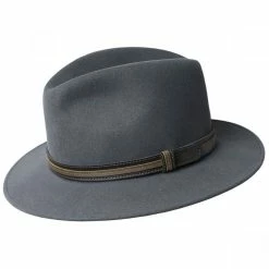 Bailey Brandt Lanolux Wool Felt Fedora Hat -Brixton Hats Shop size s 11