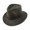Indiana Jones Officially Licensed Weathered Cotton Safari Fedora Hat -Brixton Hats Shop size s 12